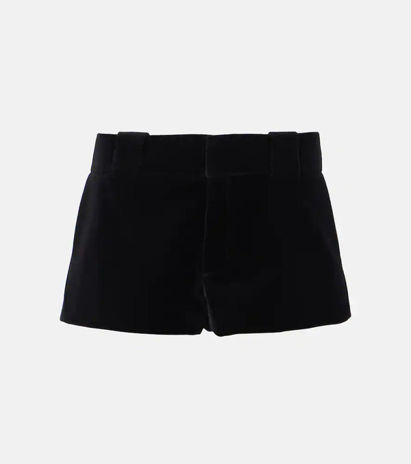  Chloe Chloé Shorts De Terciopelo De Algodón 