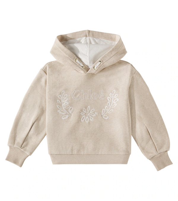  Chloe Kids Chloé Kids Cárdigan De Algodón Con Capucha 