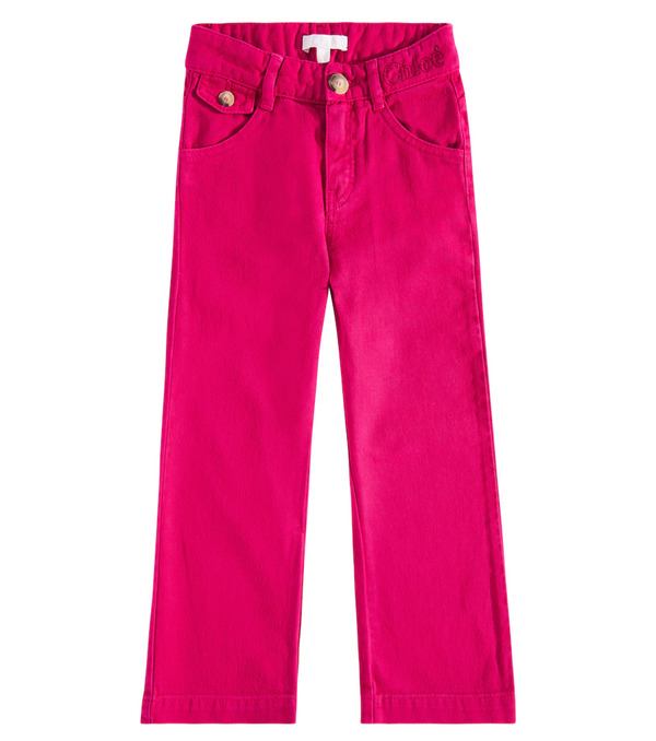  Chloe Kids Chloé Kids Pantalones De Algodón 