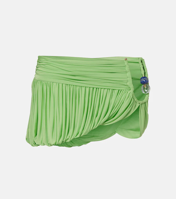  Christopher Esber Christopher Esber Minifalda Beach Glass De Jersey Drapeada 