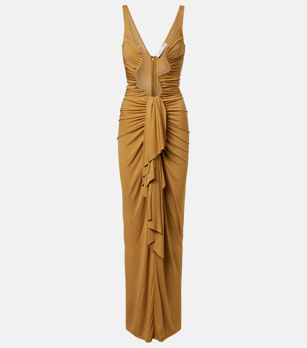  Christopher Esber Christopher Esber Vestido Largo Salacia Drapeado 