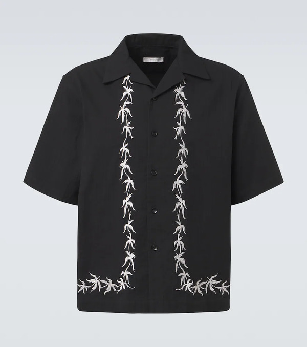 Commas Commas Camisa Bowling Bordada 