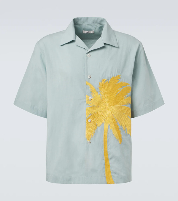  Commas Commas Camisa Bowling Bordada 