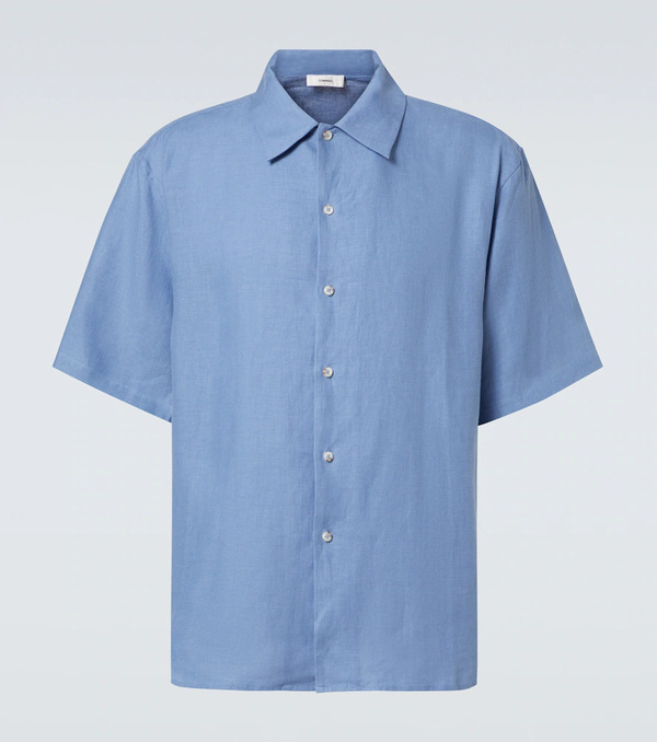  Commas Commas Camisa Bowling De Lino 