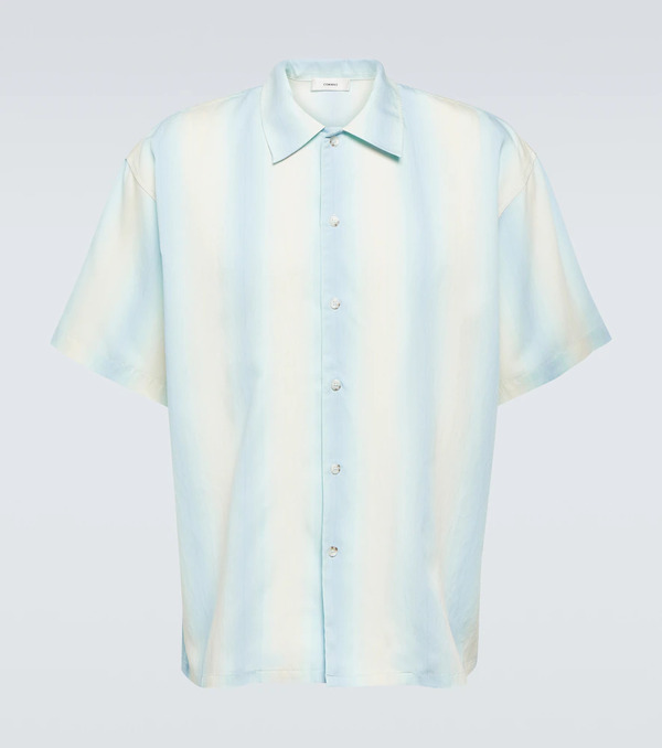  Commas Commas Camisa De Bolos Oversized A Rayas 