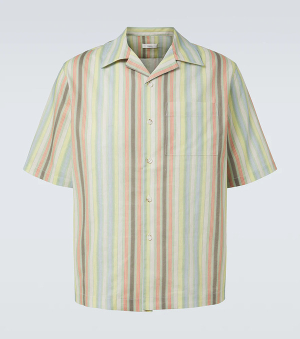 Commas Commas Camisa De Lino A Rayas 