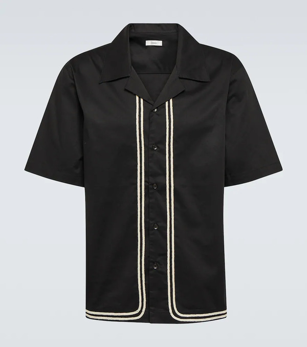  Commas Commas Camisa Trenzada De Algodón 