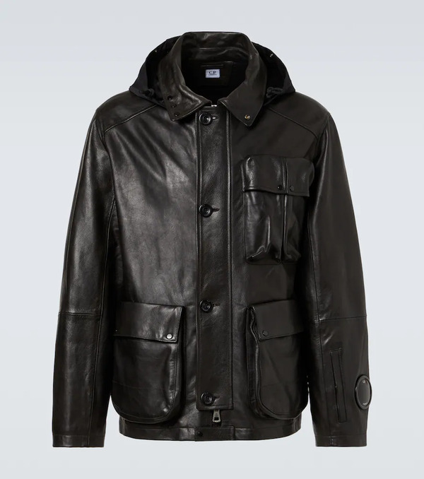  C.p. Company C.p. Company Chaqueta Lens De Piel 