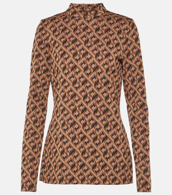  Diane Von Furstenberg Diane Von Furstenberg Top Birdie Estampado 