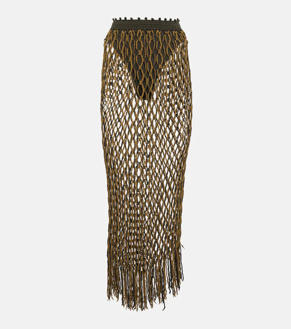  Dion Lee Dion Lee Falda Larga De Malla 