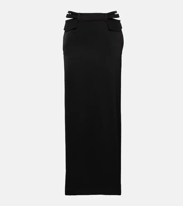  Dion Lee Dion Lee Falda Larga Pocket Column De Satén 