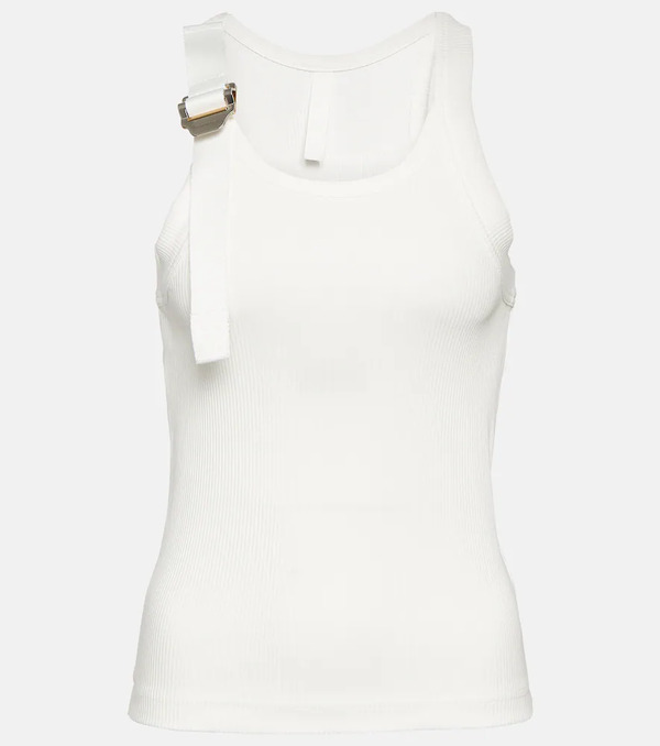  Dion Lee Dion Lee Tank Top Safety Slider De Algodón 