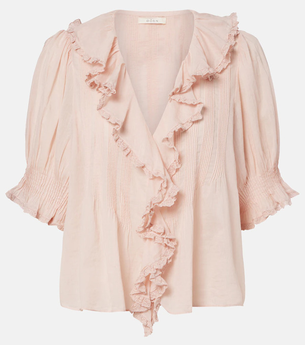  Doen Dôen Blusa Henri De Gasa De Algodón 