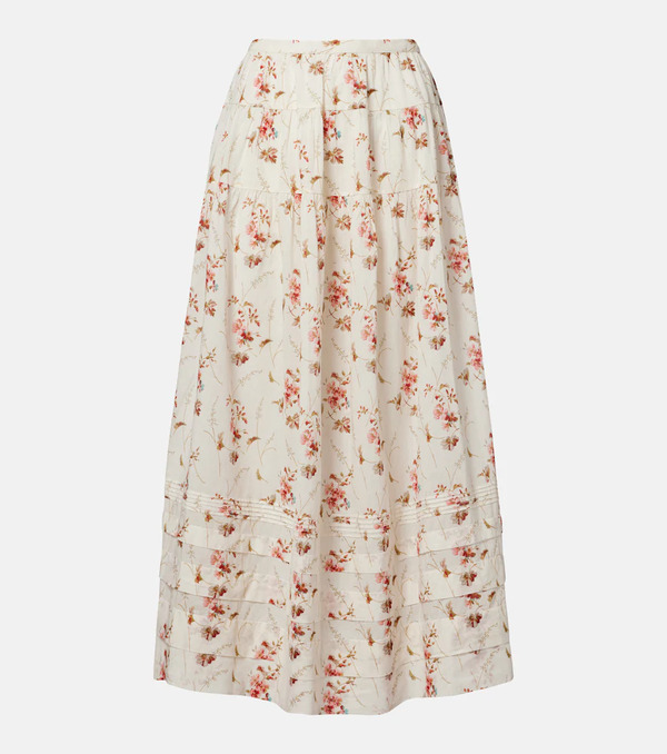  Doen Dôen Falda Larga Marie De Algodón Floral 