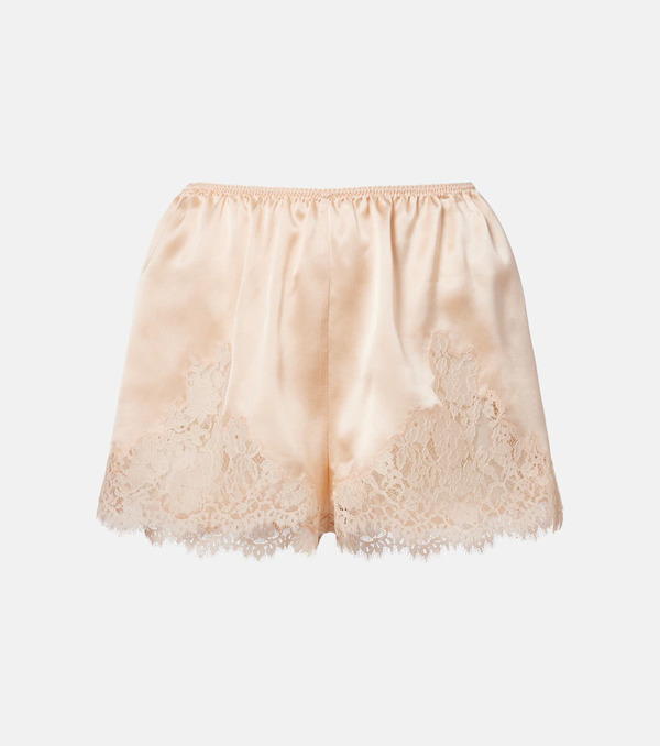  Doen Dôen Shorts Iona De Seda Con Encaje 