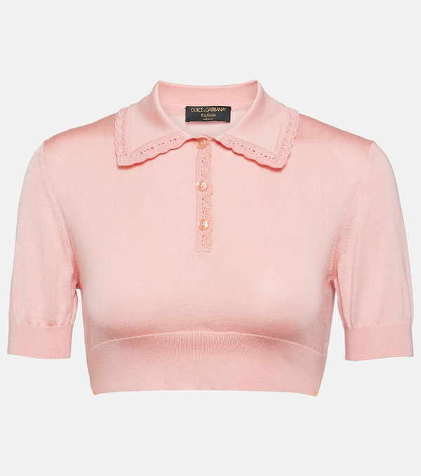  Dolce&gabbana Dolce&gabbana Crop Top Capri De Seda 