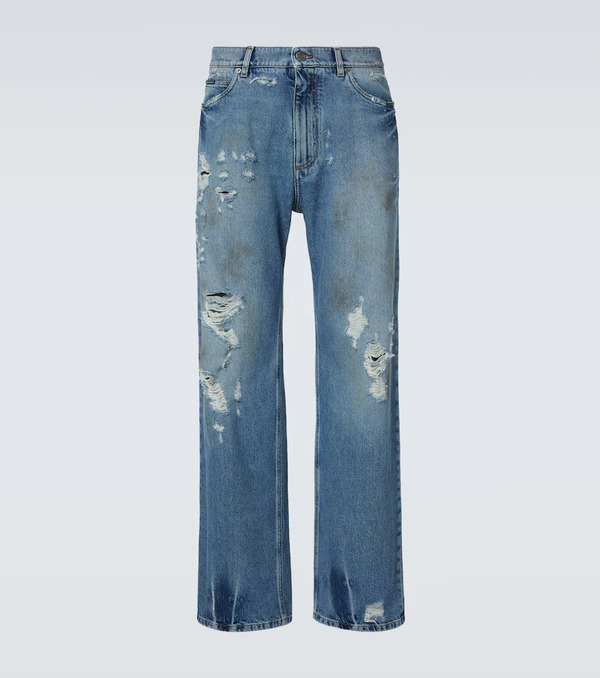  Dolce&gabbana Dolce&gabbana Jeans Anchos Con Rotos 