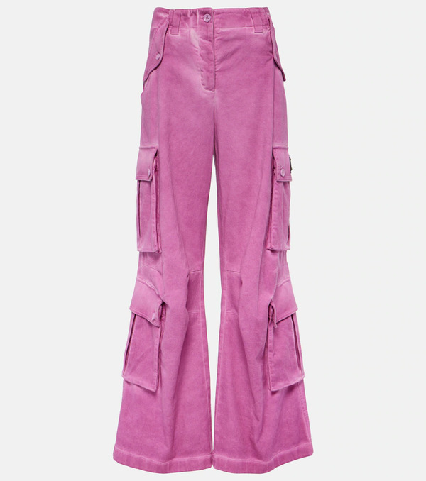  Dolce&gabbana Dolce&gabbana Pantalones Cargo Flared De Algodón 