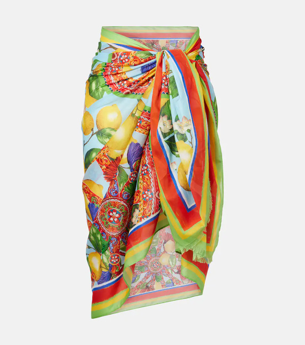  Dolce&gabbana Dolce&gabbana Pareo De Algodón Estampado 