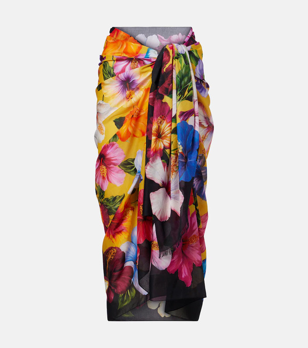  Dolce&gabbana Dolce&gabbana Pareo De Algodón Floral 