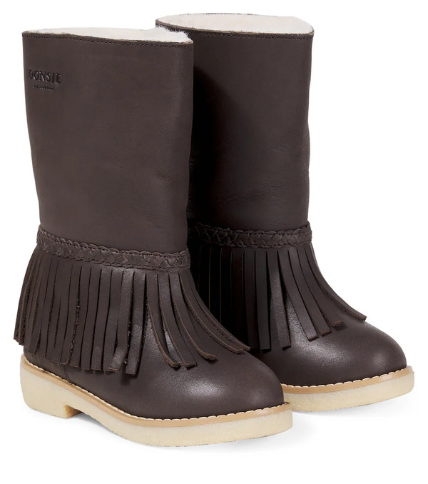  Donsje Donsje Botas Daffy De Piel Con Flecos 