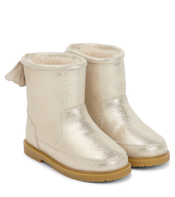  Donsje Donsje Botas De Piel Metalizada 