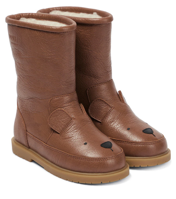  Donsje Donsje Botas Wadudu De Piel Con Borrego 