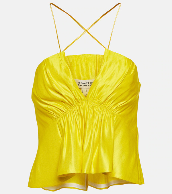 Dorothee Schumacher Dorothee Schumacher Crop Top En Mezcla De Cáñamo 