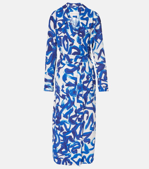  Dries Van Noten Dries Van Noten Abrigo Envolvente Estampado 