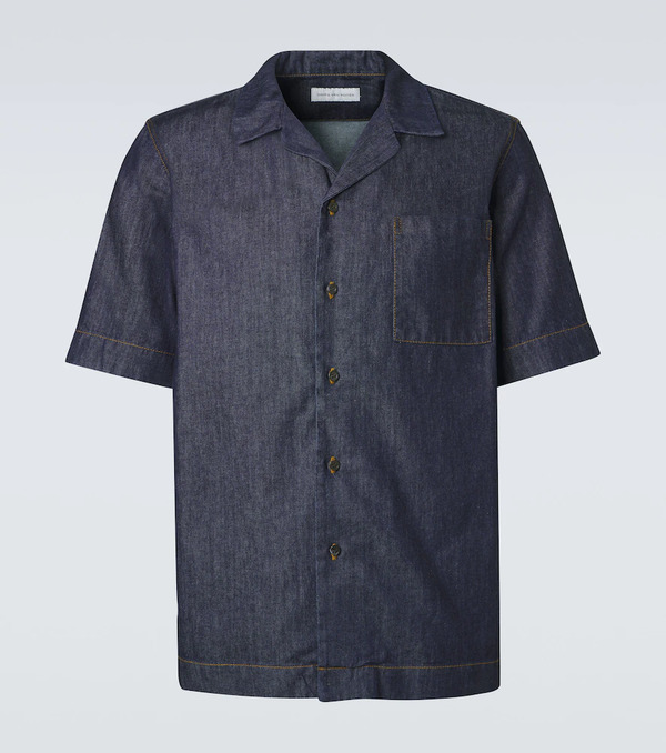  Dries Van Noten Dries Van Noten Camisa Bowling De Denim 