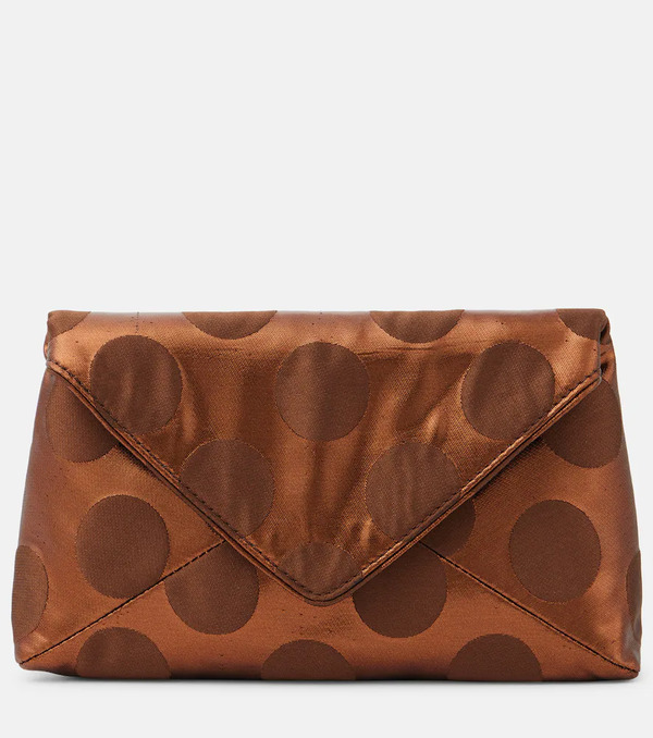  Dries Van Noten Dries Van Noten Clutch Metalizado Con Lunares 