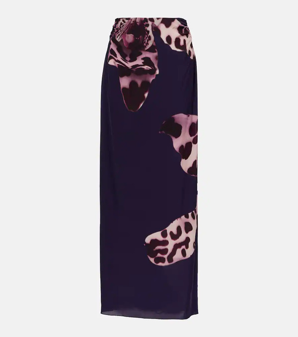  Dries Van Noten Dries Van Noten Falda Larga Estampada 
