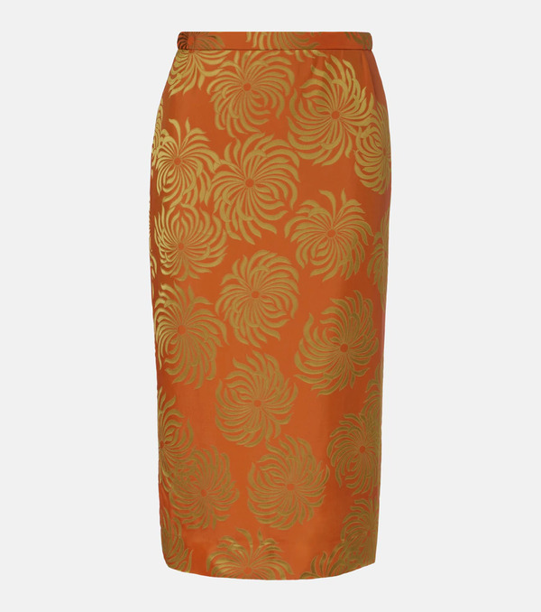  Dries Van Noten Dries Van Noten Falda Midi Estampada 