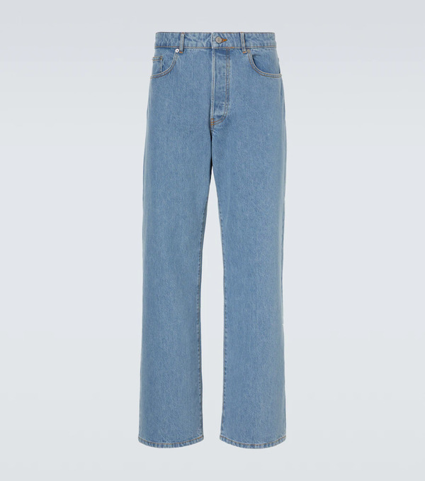  Dries Van Noten Dries Van Noten Jeans Rectos Con Logo 