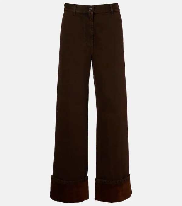  Dries Van Noten Dries Van Noten Jeans Rectos De Tiro Alto 