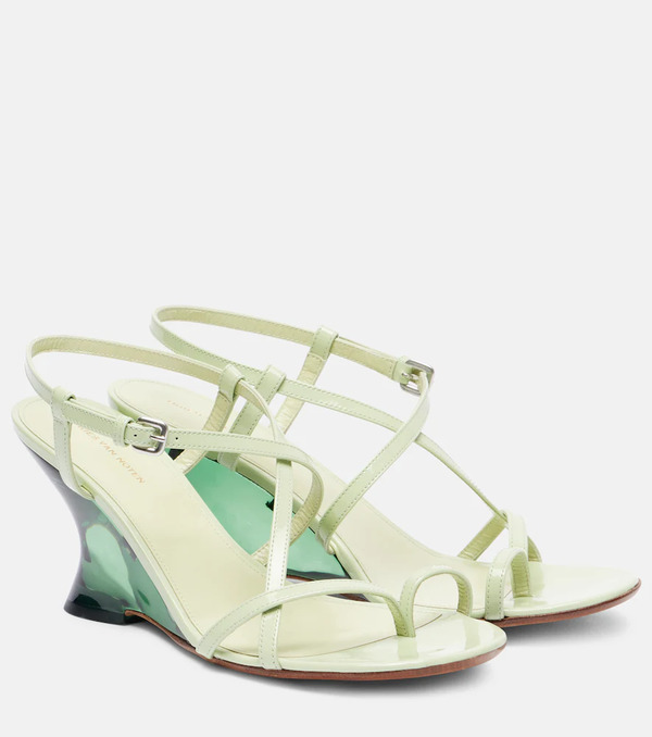  Dries Van Noten Dries Van Noten Mules Bulle 105 De Charol 
