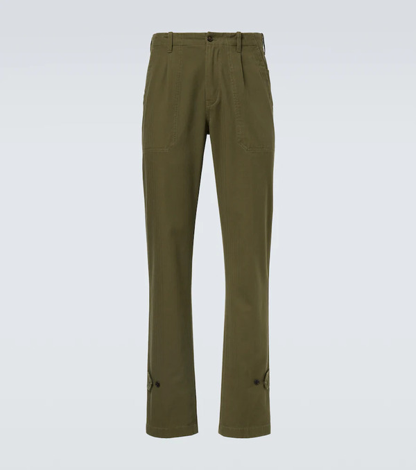  Dunhill Dunhill Pantalones Rectos De Algodón 