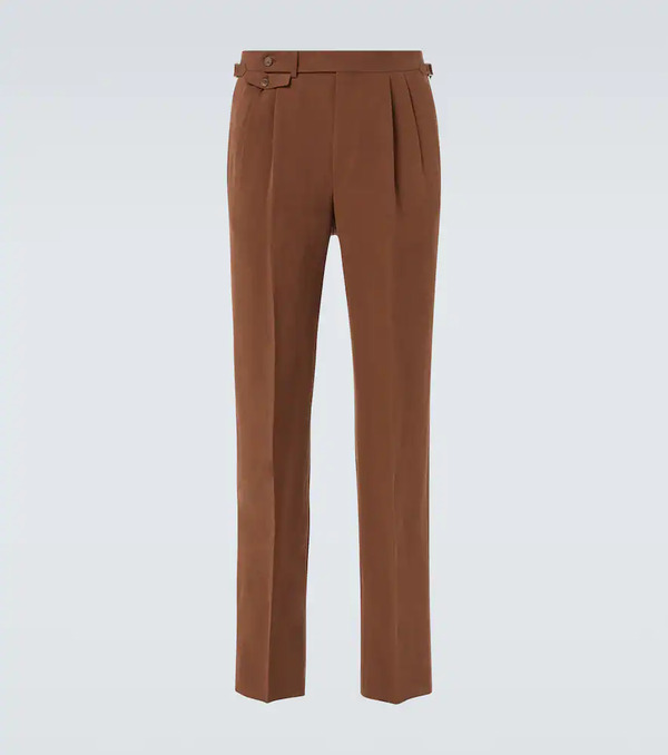  Dunhill Dunhill Pantalones Tapered De Lino 