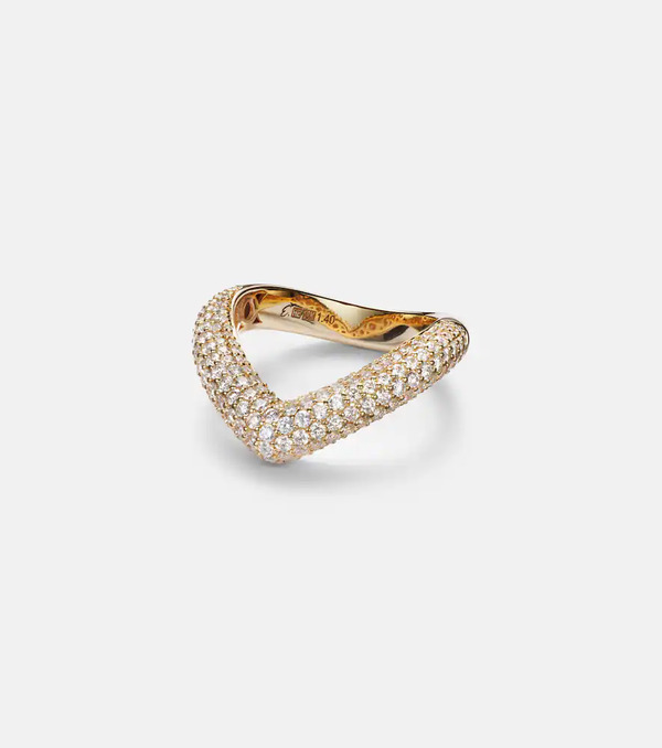  Engelbert Engelbert Anillo Drop Link Medium De Oro De 18 Ct Con Diamantes 