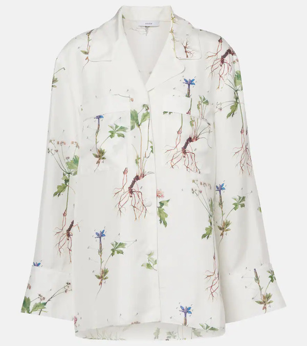  Erdem Erdem Camisa De Seda Floral 