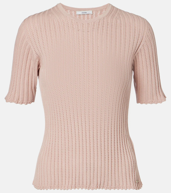  Erdem Erdem Top De Pointelle De Algodón 