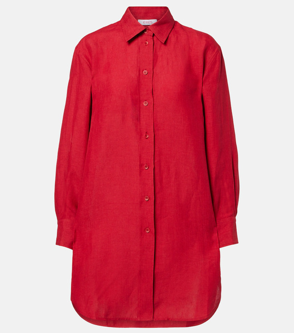  Eres Eres Camisa Mignonette De Lino Oversized 