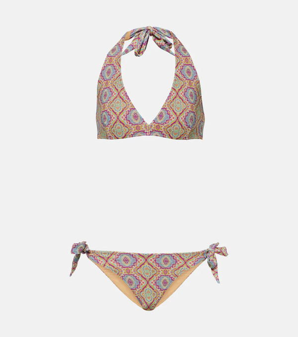  Etro Etro Bikini Estampado Con Cuello Halter 
