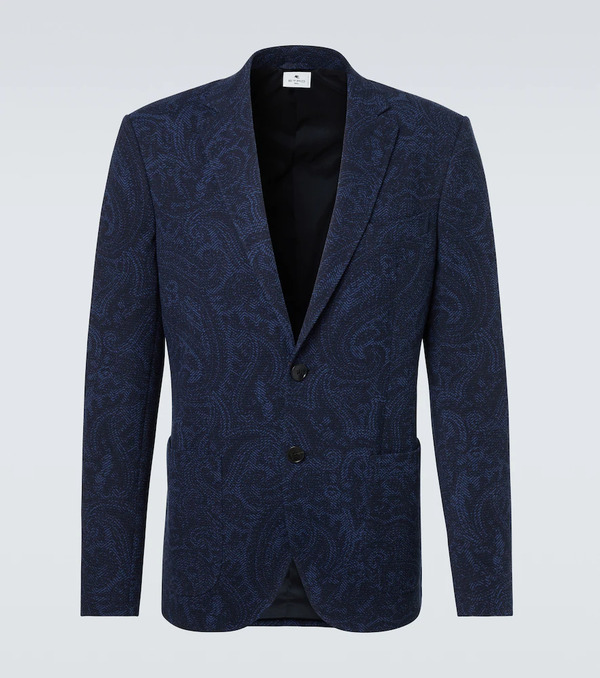  Etro Etro Blazer De Jersey Estampado 