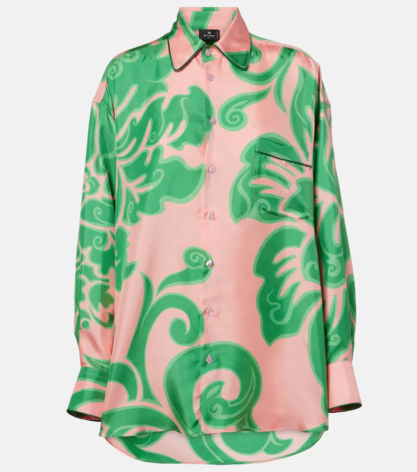  Etro Etro Blusa De Seda Estampada 