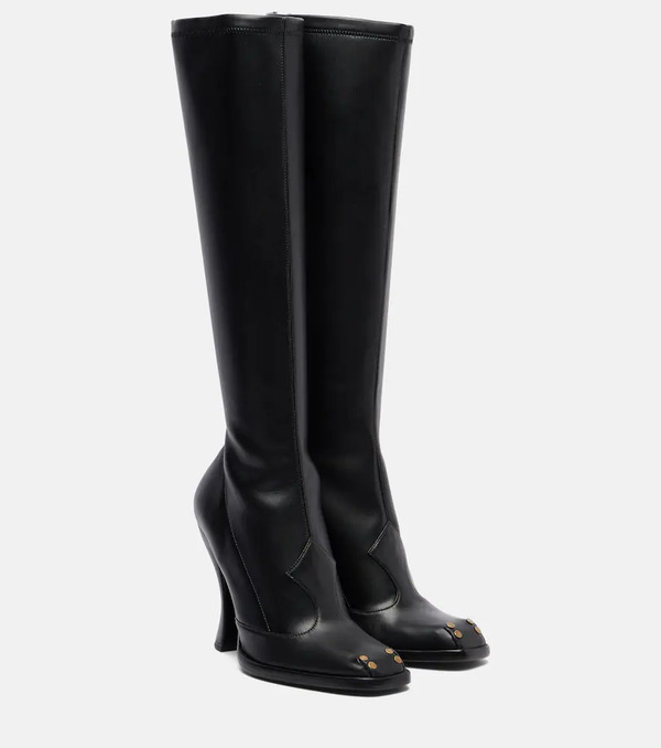  Etro Etro Botas Altas De Piel Con Tachuelas 