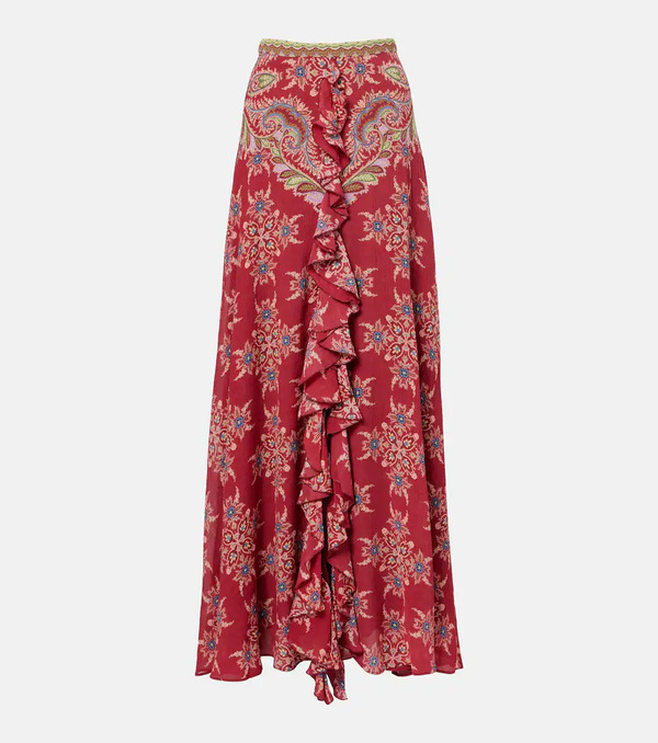  Etro Etro Falda Larga Estampada 