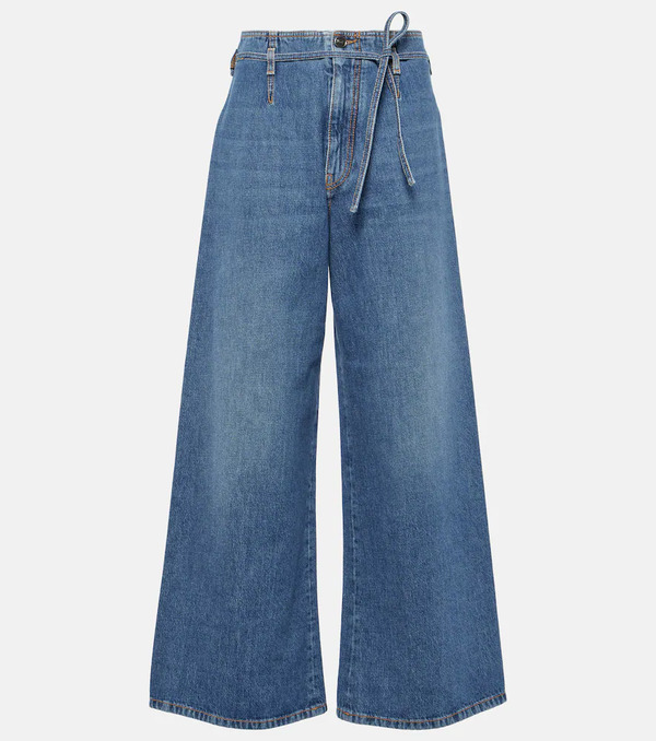 Etro Etro Jeans Anchos De Tiro Alto 