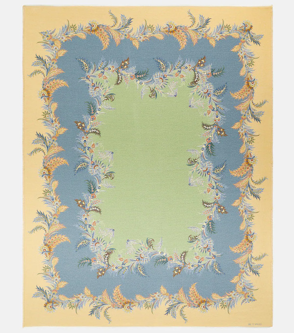  Etro Etro Manta De Sarga De Lana Estampada 