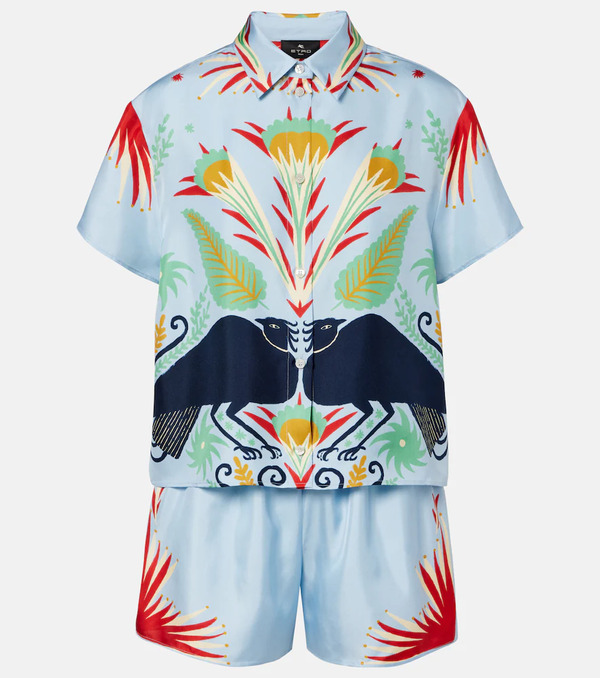  Etro Etro Pijamas De Seda Estampados 